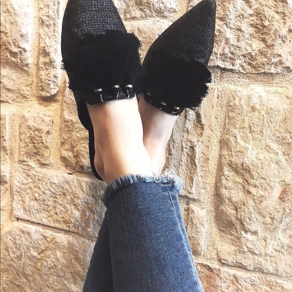 a new day Shoes - Women's Anotoinette Woven Tassle Pointed Mules-1